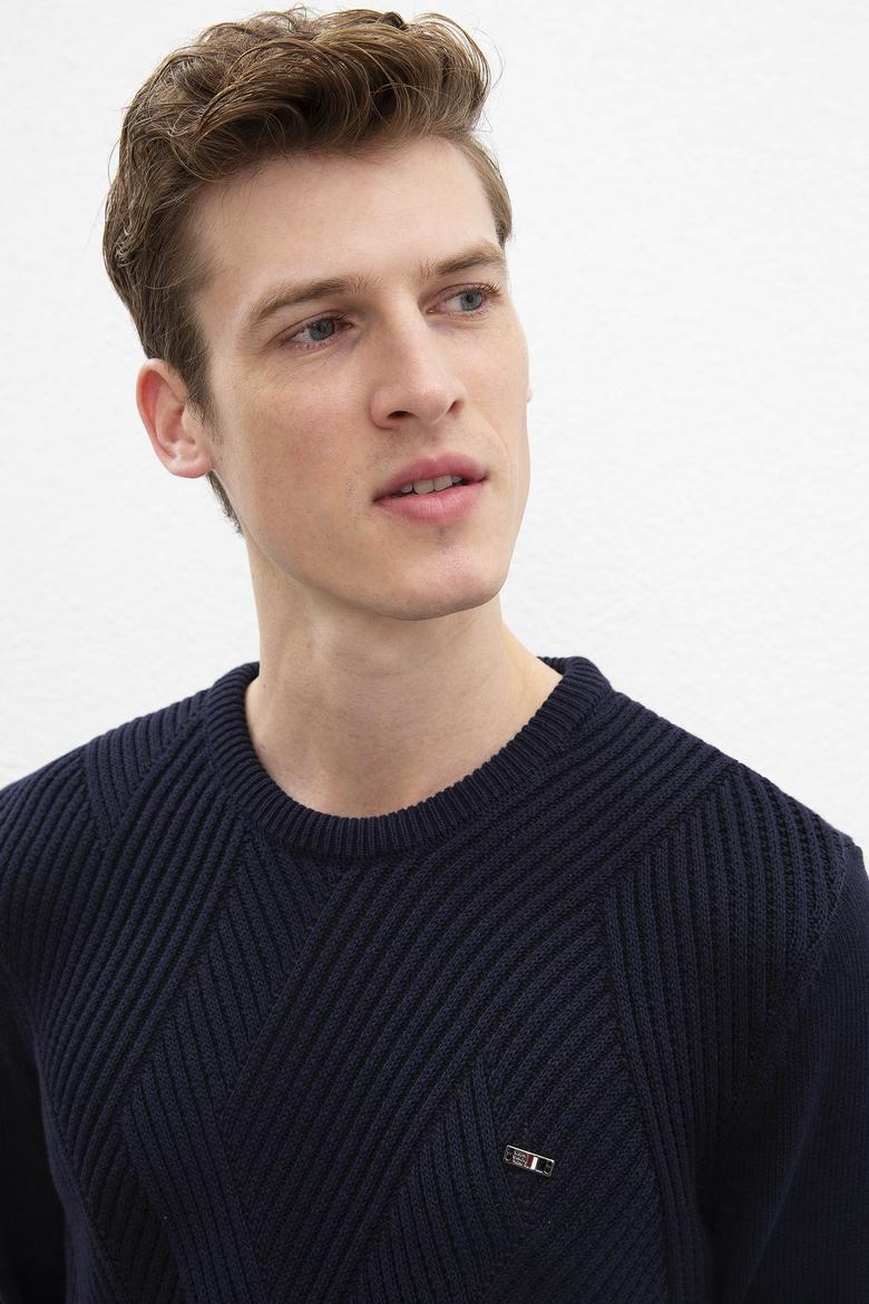 Erkek Lacivert Kazak - 50207753007