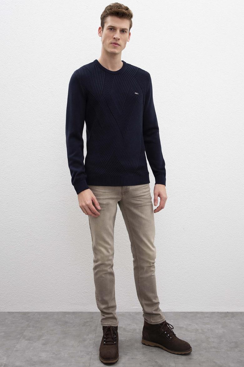 Erkek Lacivert Kazak - 50207753007