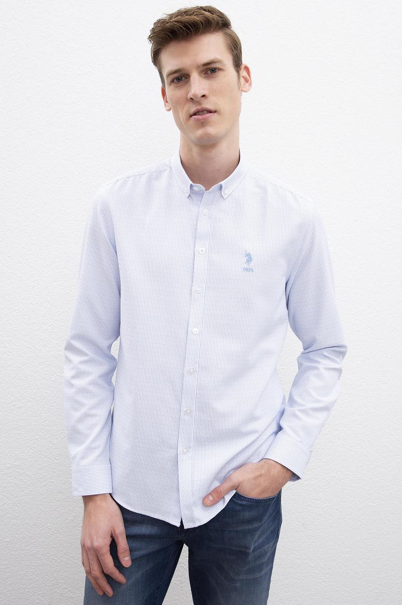 Erkek Mavi Gömlek