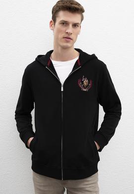 Erkek Siyah Örme Hırka - 50208649037