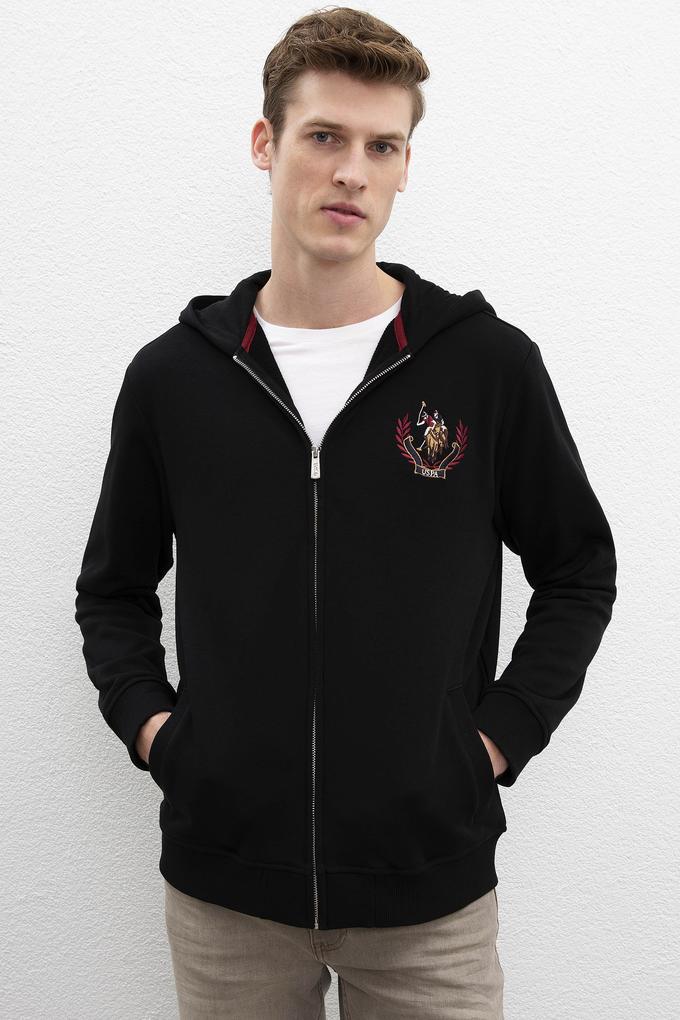 Erkek Siyah Örme Hırka