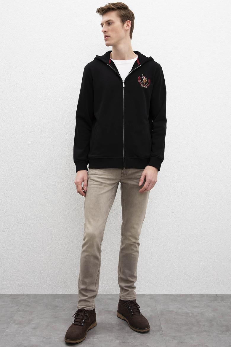 Erkek Siyah Örme Hırka - 50208649037