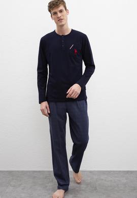 Erkek Lacivert Deri Mont Kaban - 50223334001