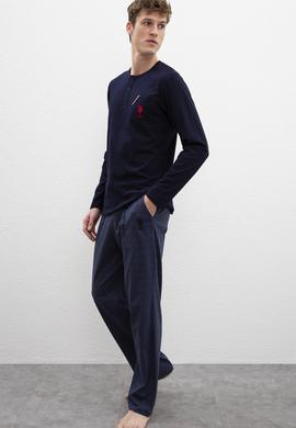 Erkek Lacivert Deri Mont Kaban - 50223334001