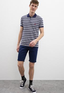 Erkek Lacivert Polo Yaka Tişört - 50221124003