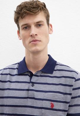 Erkek Lacivert Polo Yaka Tişört - 50221124003