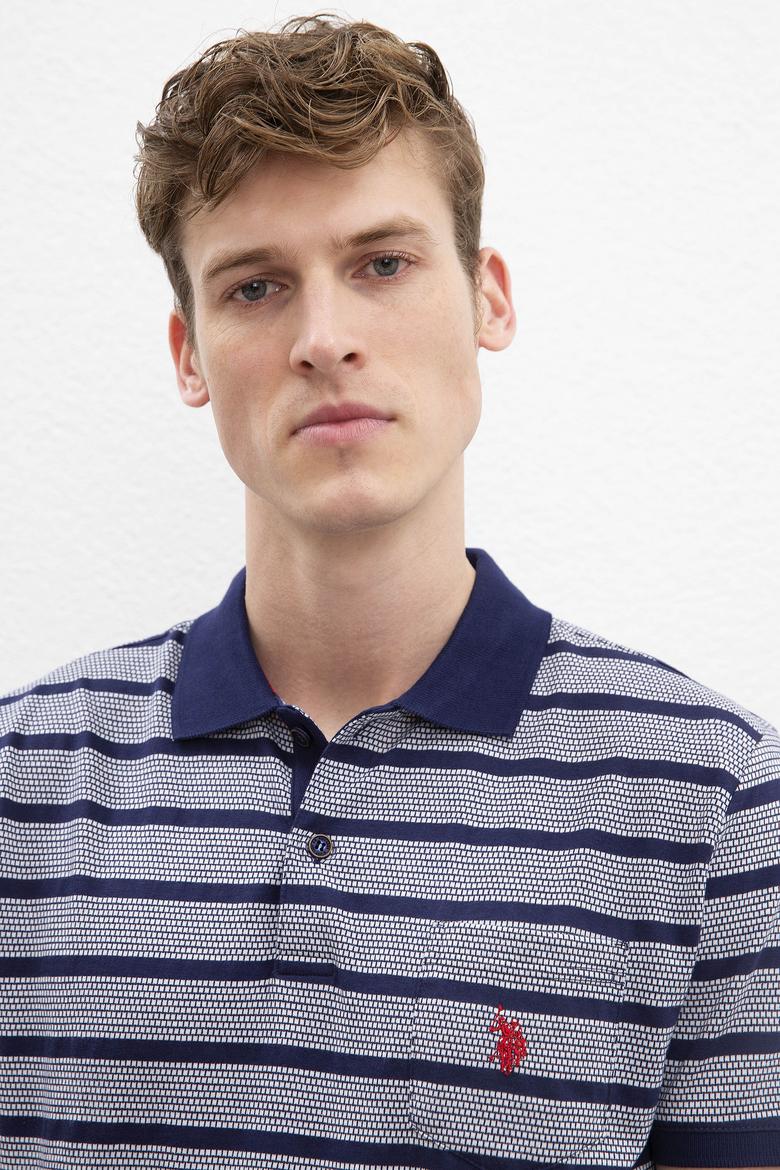 Erkek Lacivert Polo Yaka Tişört - 50221124003