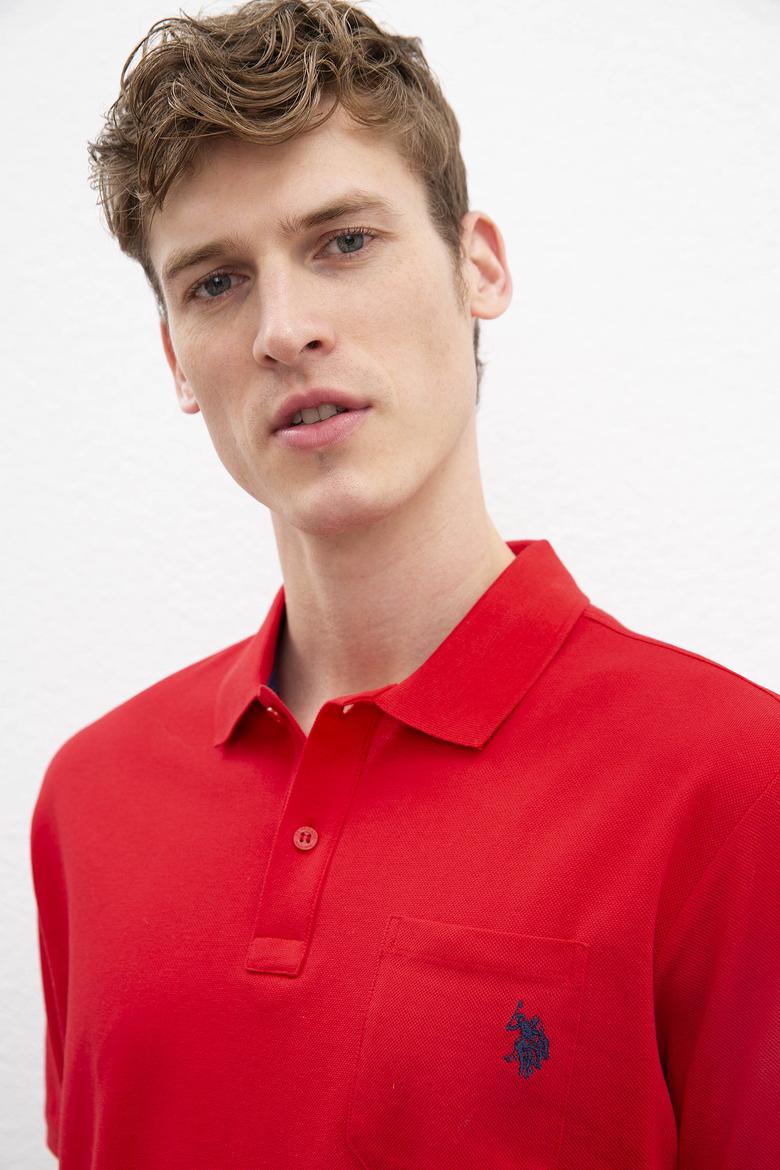 Erkek Kırmızı Polo Yaka T-Shirt - 50199676011