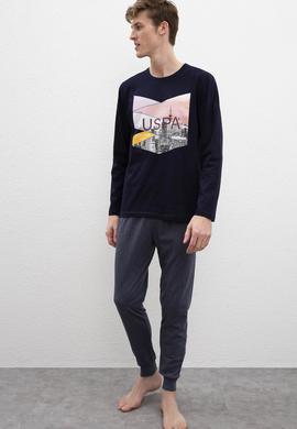 Erkek Lacivert Pijama Takımı - 50223321002