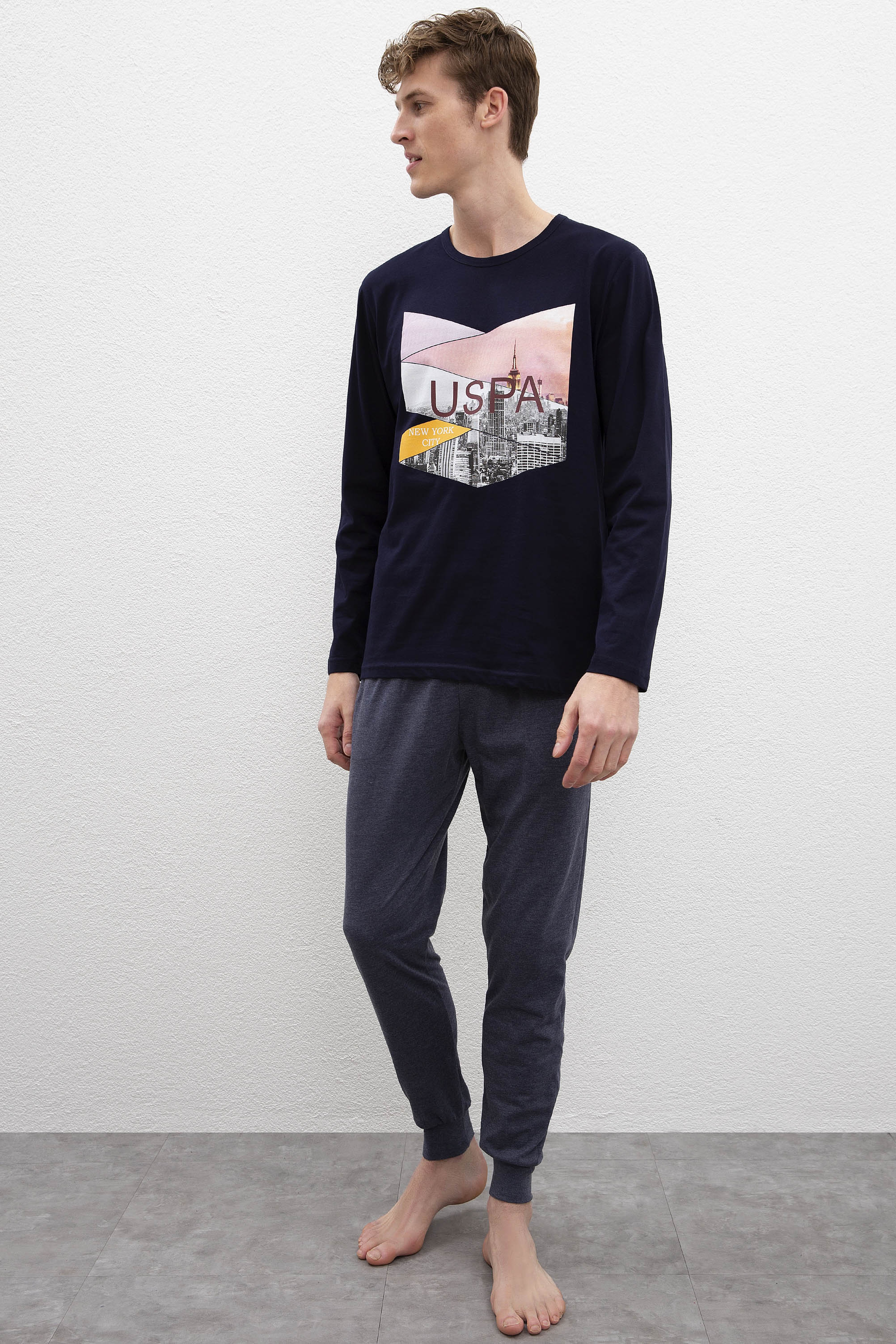 Erkek Lacivert Pijama Takımı - Image 1