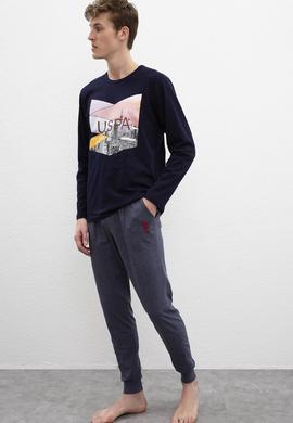 Erkek Lacivert Pijama Takımı - 50223321002