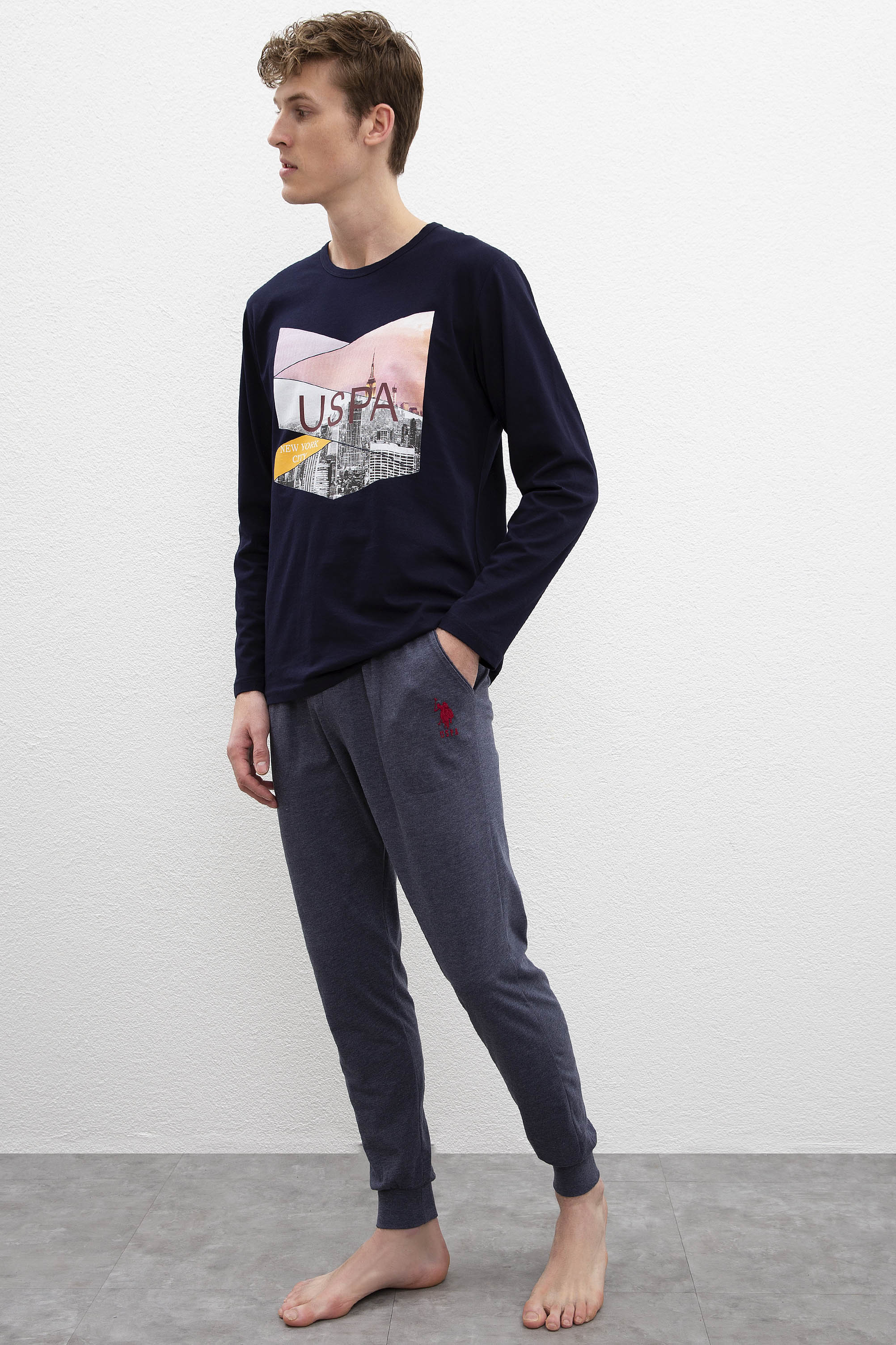 Erkek Lacivert Pijama Takımı - Image 2