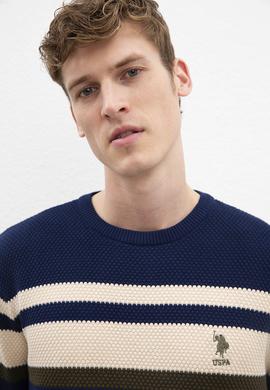 Erkek Çağla Yeşili Bisiklet Yaka Triko Kazak - 50207706013