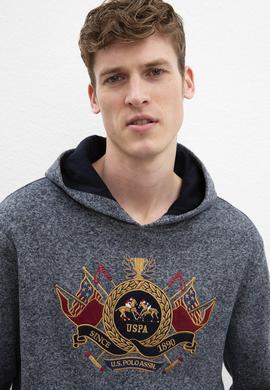 Erkek Lacivert Kapüşonlu Sweatshirt - 50213189001