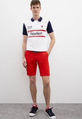 Erkek Beyaz Polo Yaka T-Shirt - 50213609001