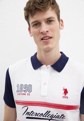 Erkek Beyaz Polo Yaka T-Shirt - 50213609001