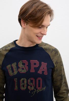 Erkek Lacivert Bisiklet Yaka Sweatshirt - 50207752005