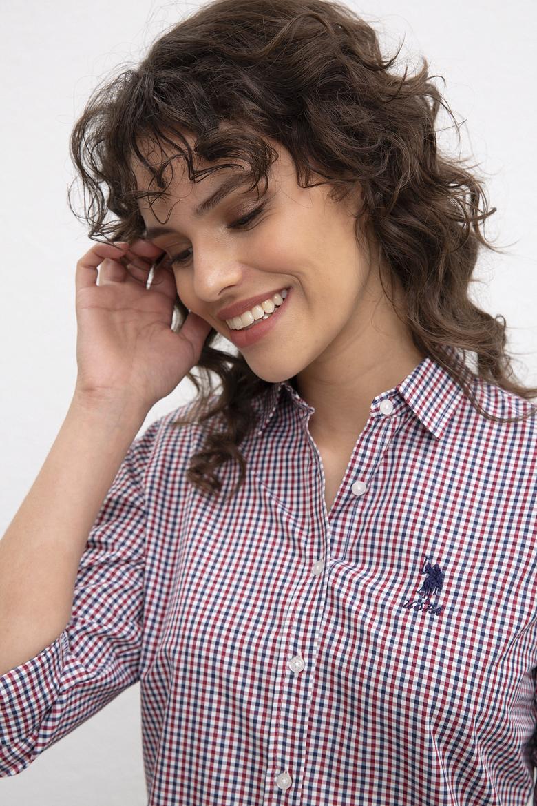 Kadın Kırmızı Gömlek Uzunkol - 50219981002