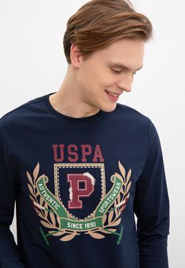 Erkek Lacivert Bisiklet Yaka Sweatshirt - 50216284001