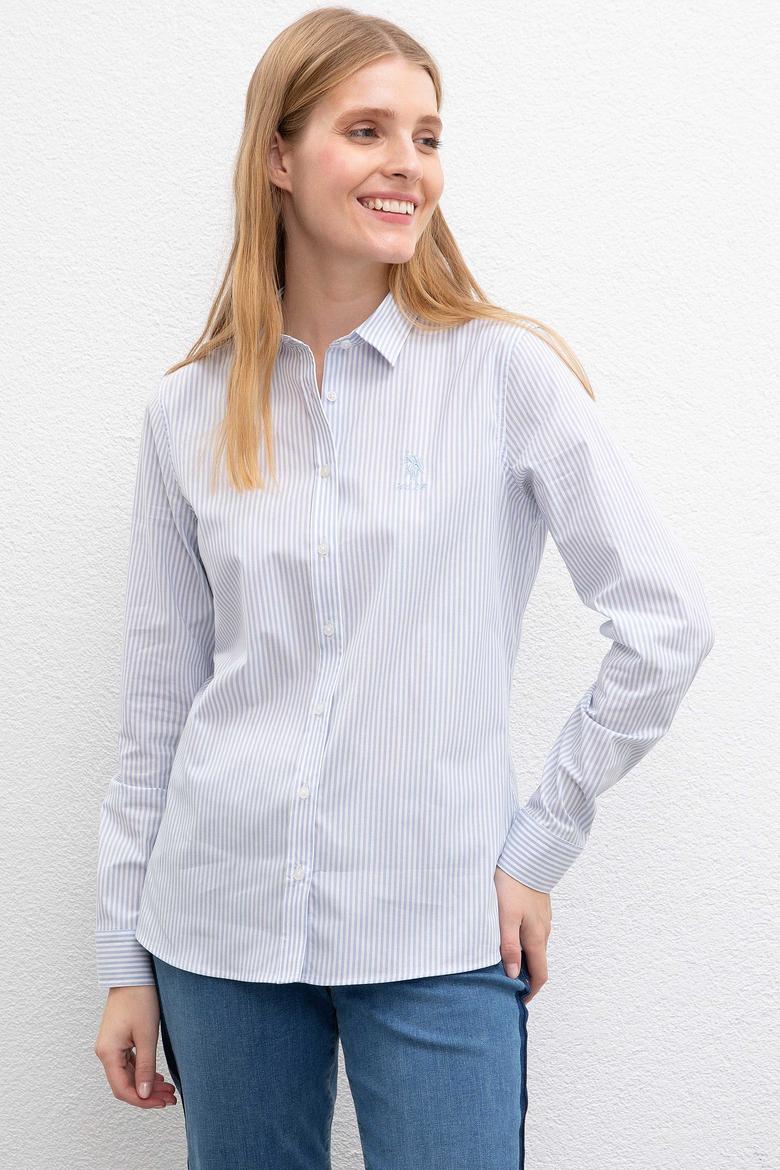 Kadın Mavi Gömlek