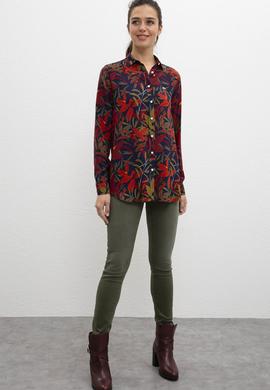 Kadın Lacivert Gömlek - 50207177012