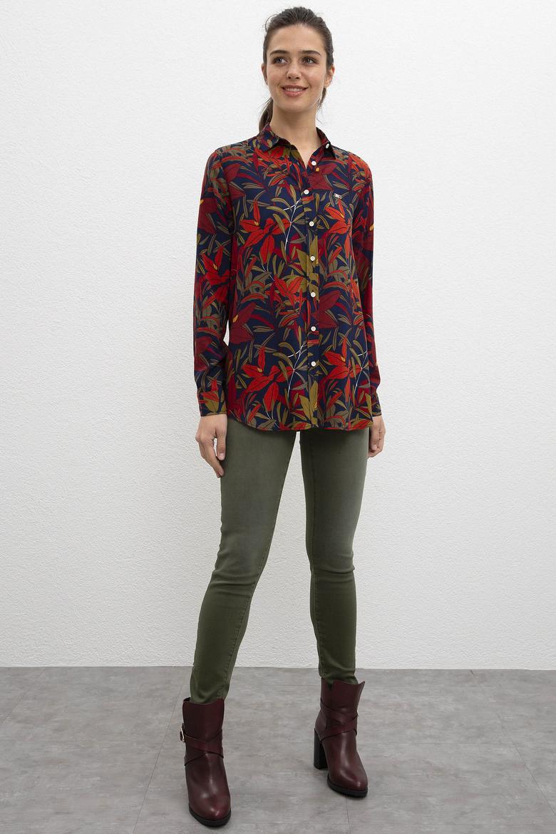 Kadın Lacivert Gömlek - 50207177012