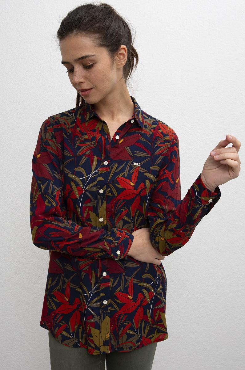 Kadın Lacivert Gömlek