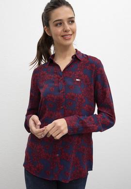 Kadın Bordo Gömlek - 50207937010