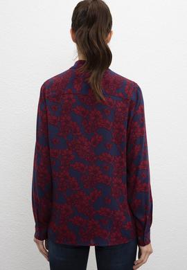 Kadın Bordo Gömlek - 50207937010