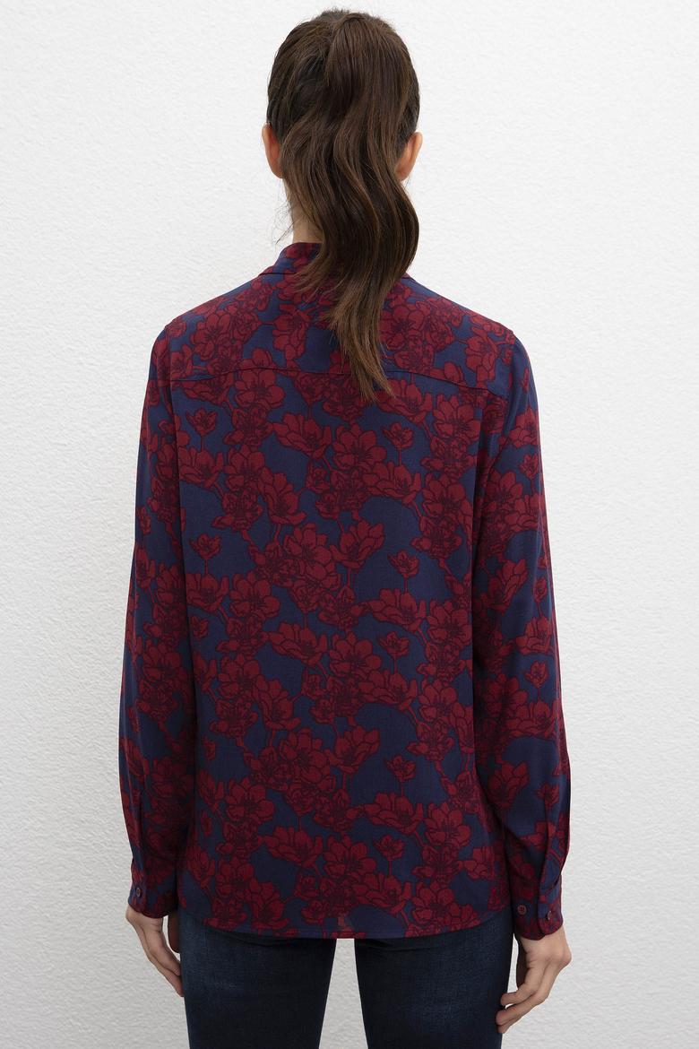 Kadın Bordo Gömlek - 50207937010