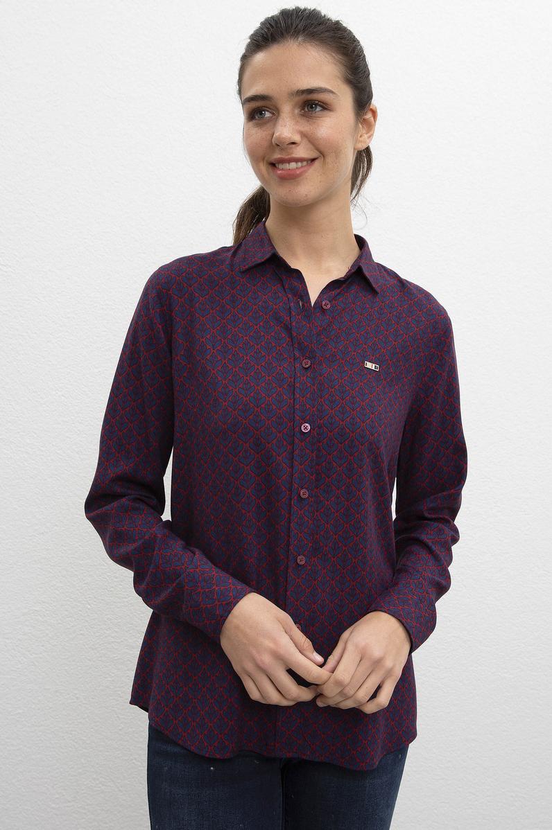 Kadın Bordo Gömlek