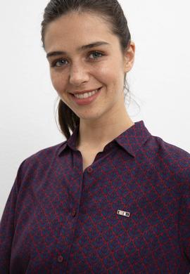 Kadın Bordo Gömlek - 50207954005