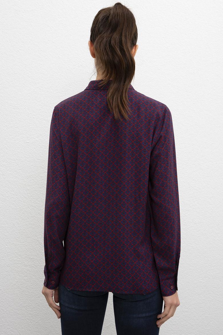 Kadın Bordo Gömlek - 50207954005
