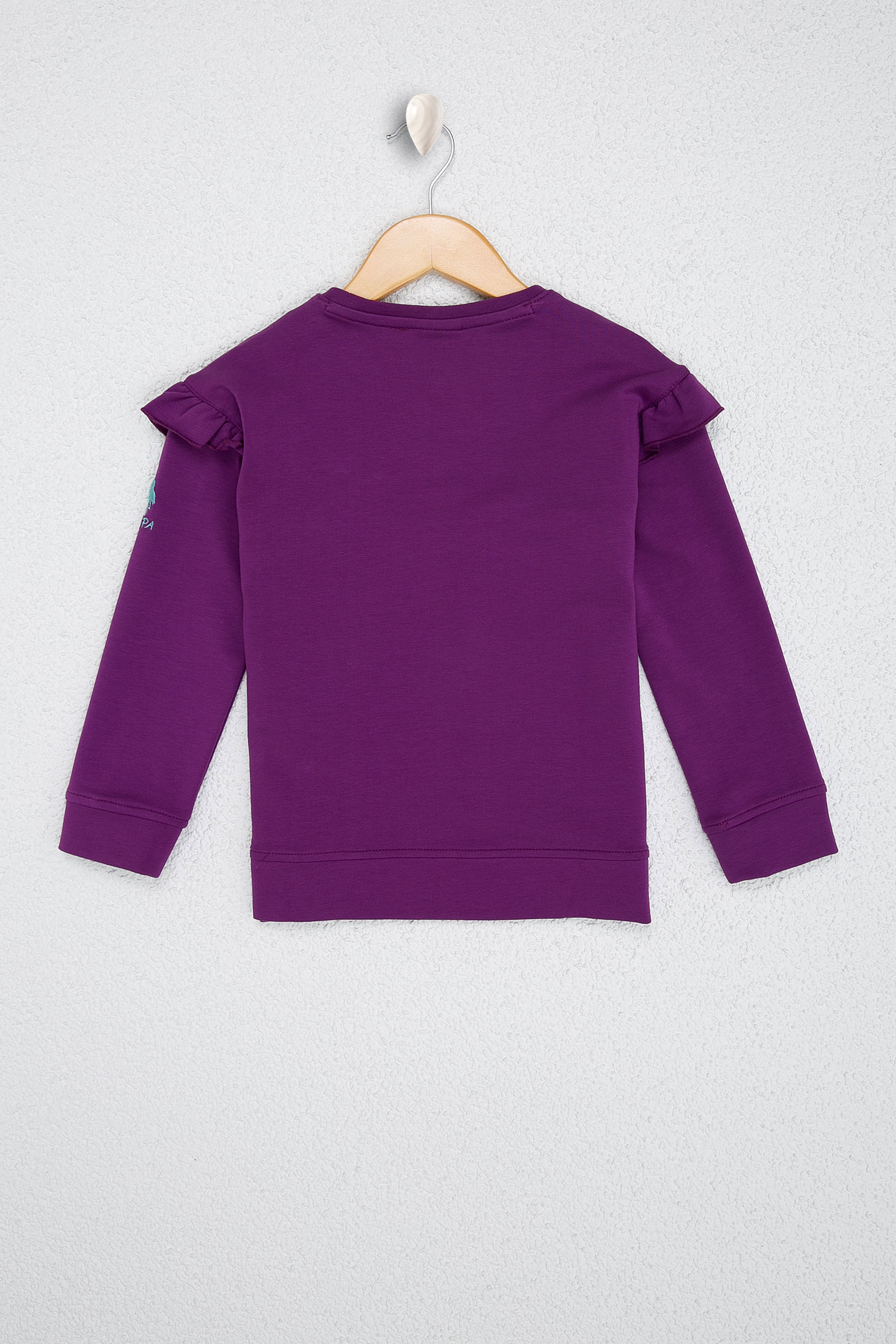 Kız Çocuk Pembe Sweatshirt - Image 2