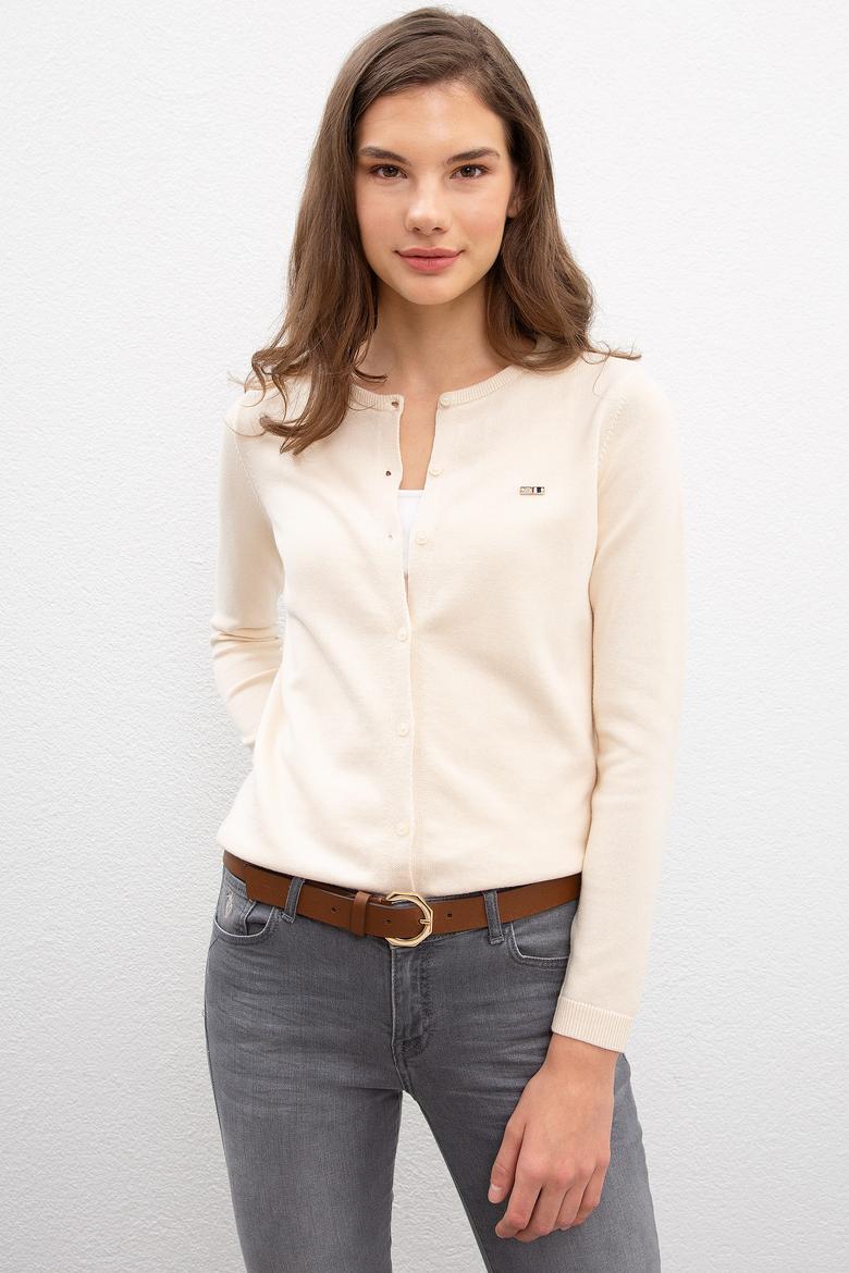 Kadın Beyaz Hırka - 50206446053