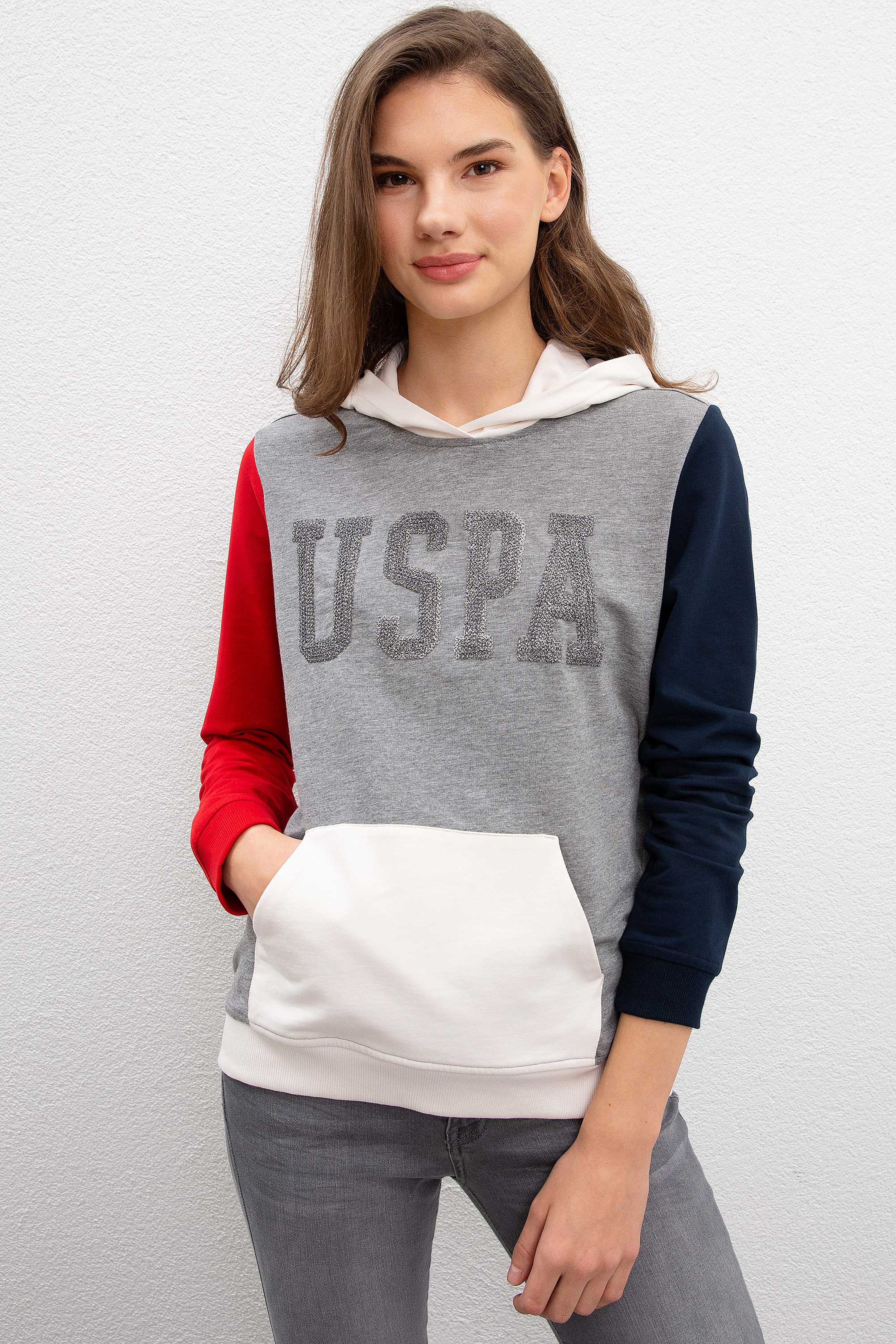 Kadın Gri Sweatshirt - Image 1