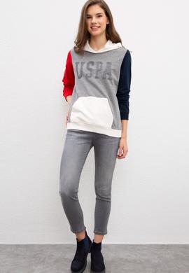Kadın Gri Sweatshirt - 50215044002