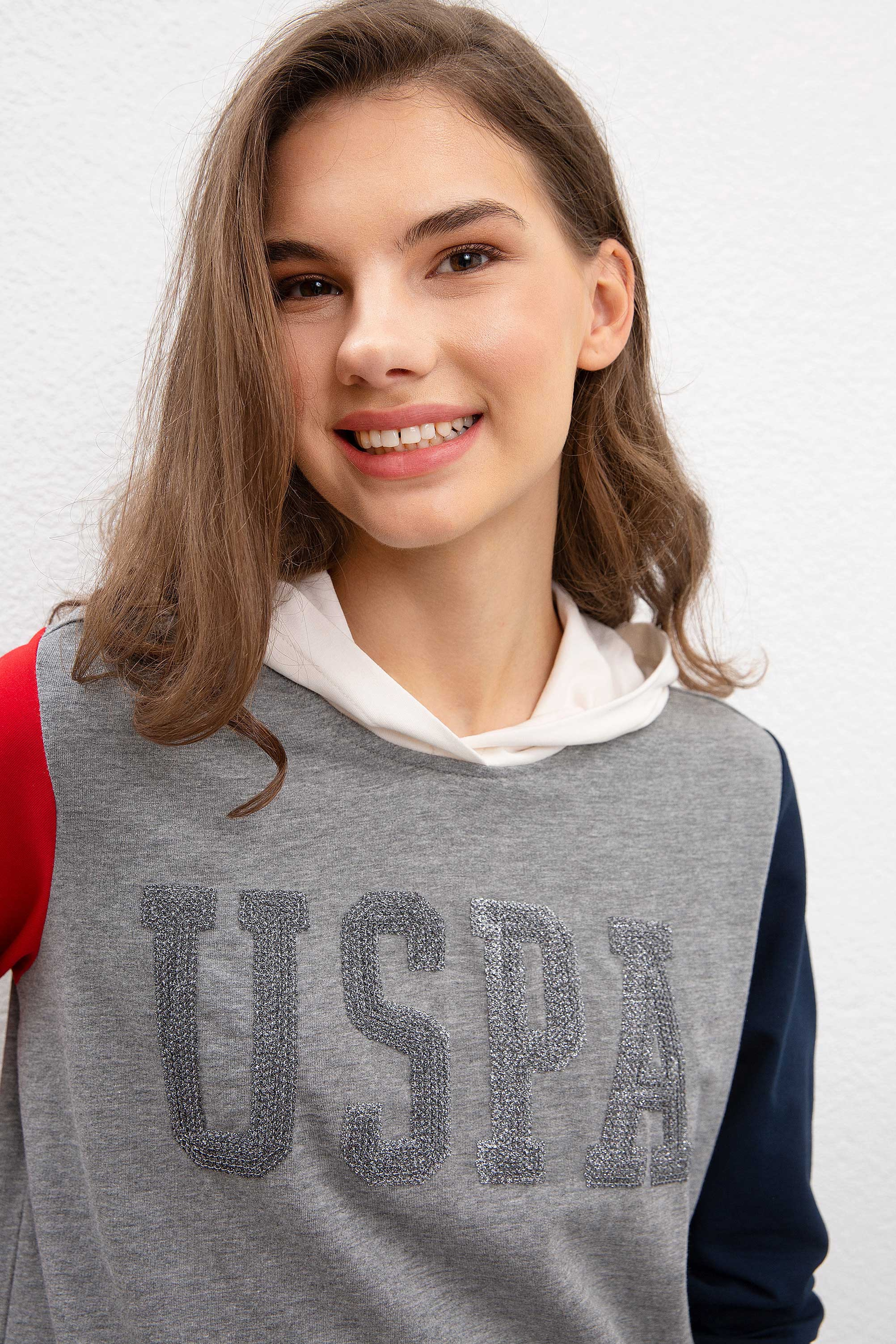 Kadın Gri Sweatshirt - Image 2