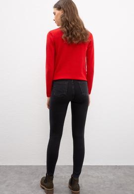 Kadın Mavi Denim Pantolon - 50208243007