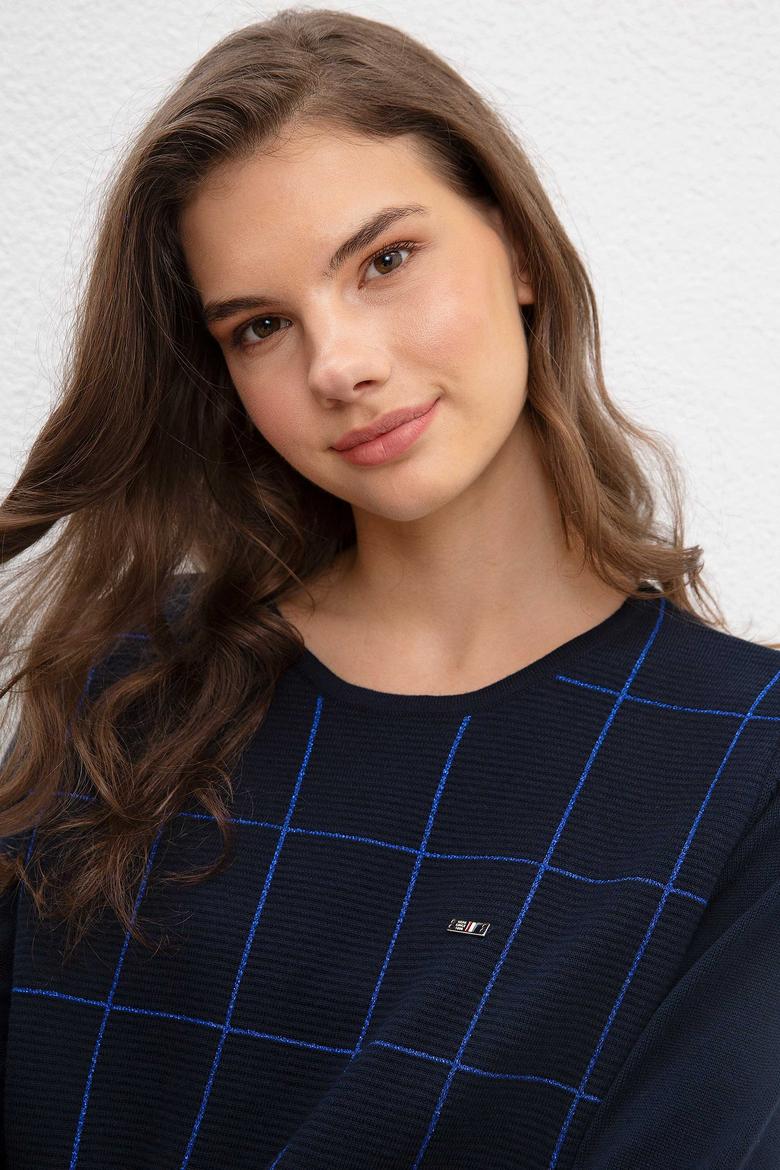 Kadın Lacivert Triko Kazak - 50206788002