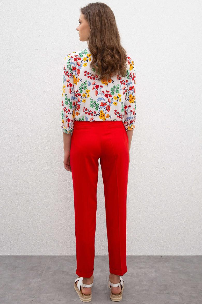Kadın Kırmızı Pantolon - 50202681019