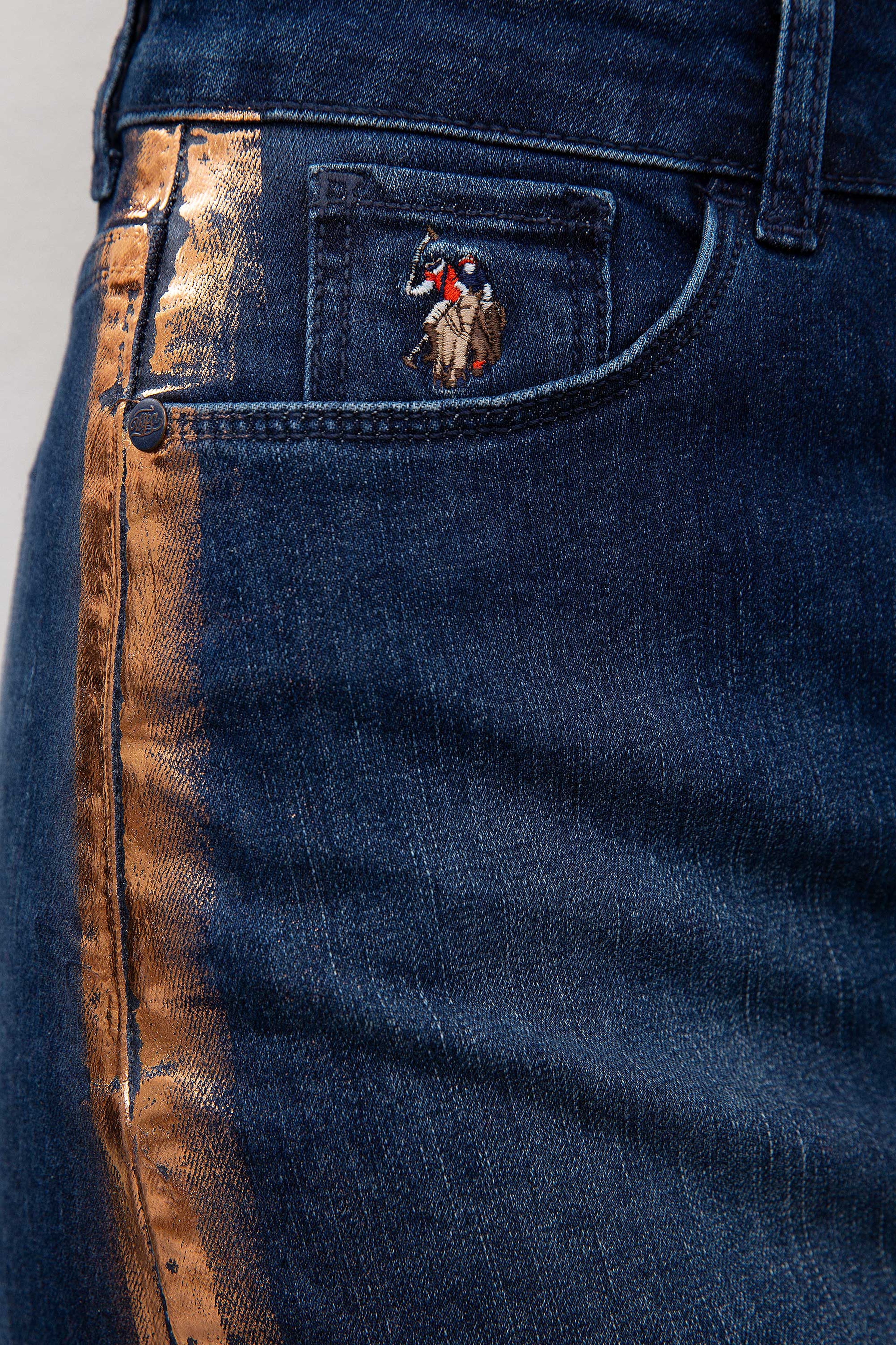 Kadın Mavi Denim Etek