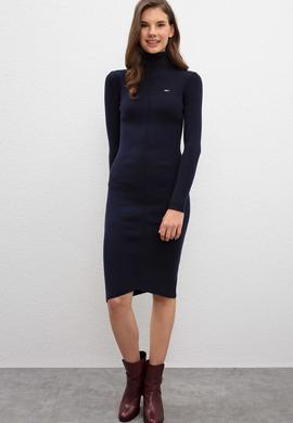Kadın Lacivert Triko Elbise - 50209481028