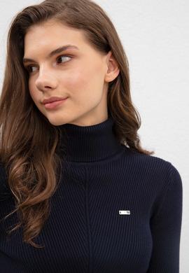 Kadın Lacivert Triko Elbise - 50209481028