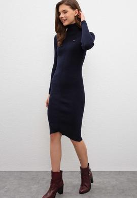 Kadın Lacivert Triko Elbise - 50209481028