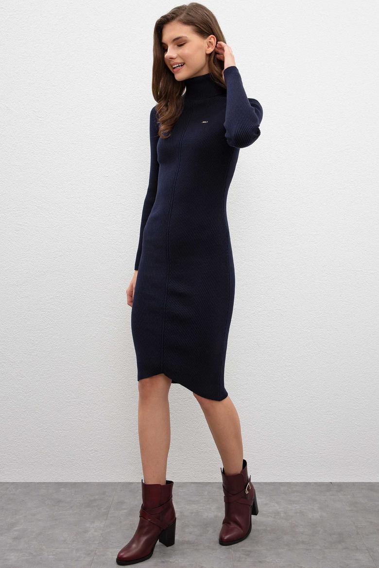 Kadın Lacivert Triko Elbise - 50209481028