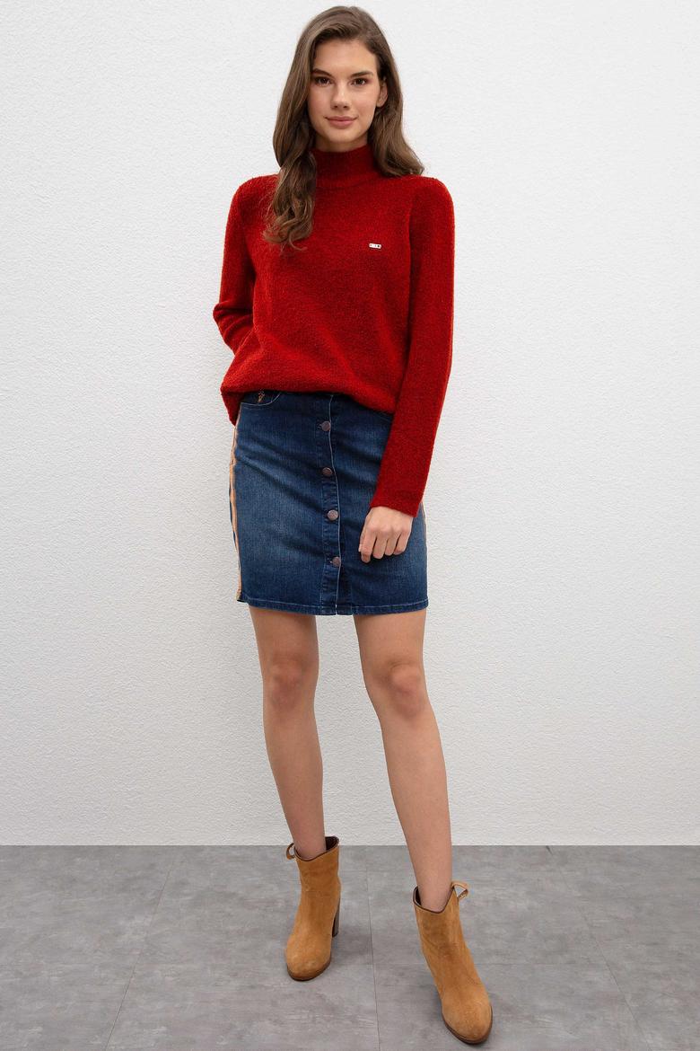 Kadın Turuncu Kazak - 50206775017