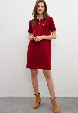 Kadın Kırmızı Triko Elbise - 50206871009