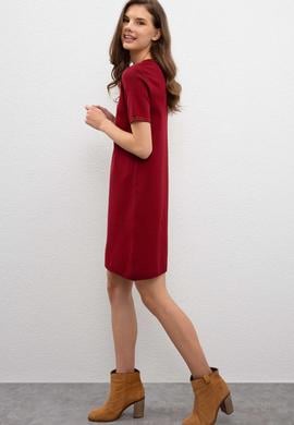 Kadın Kırmızı Triko Elbise - 50206871009