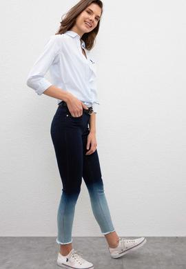 Kadın Mavi Jean Pantolon - 50202837002